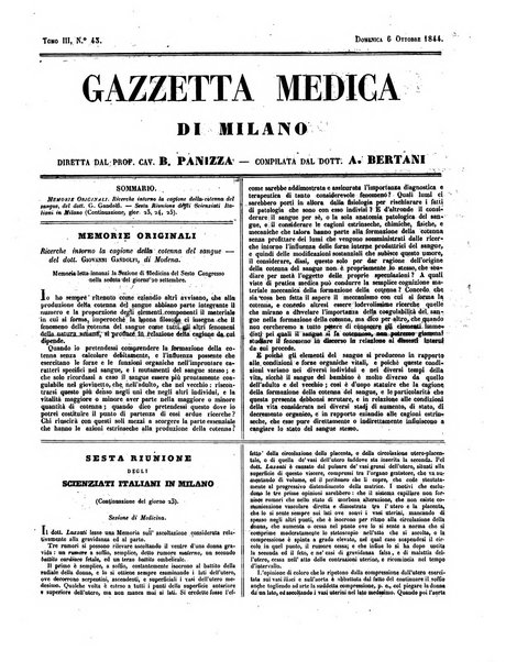 Gazzetta medica di Milano