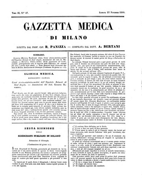 Gazzetta medica di Milano