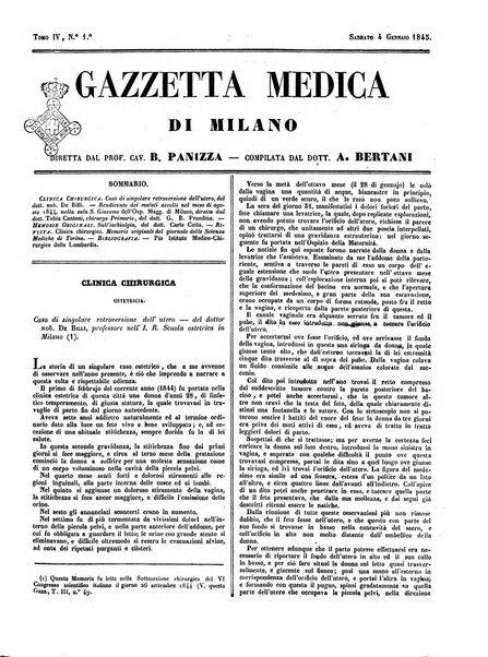 Gazzetta medica di Milano