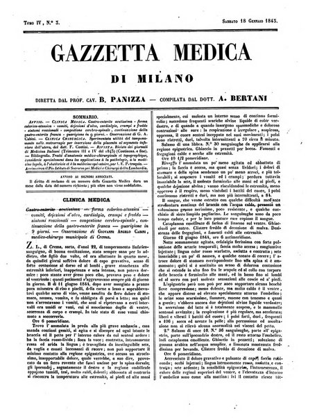 Gazzetta medica di Milano