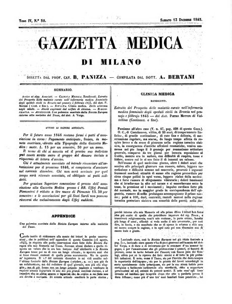 Gazzetta medica di Milano