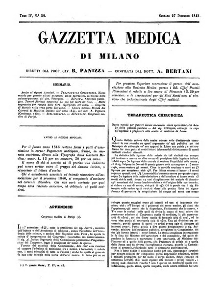 Gazzetta medica di Milano