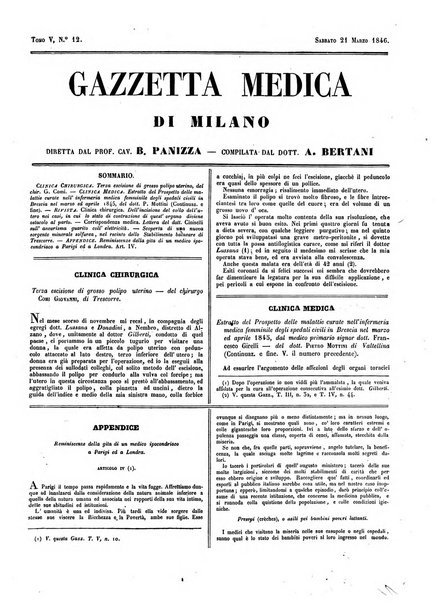 Gazzetta medica di Milano