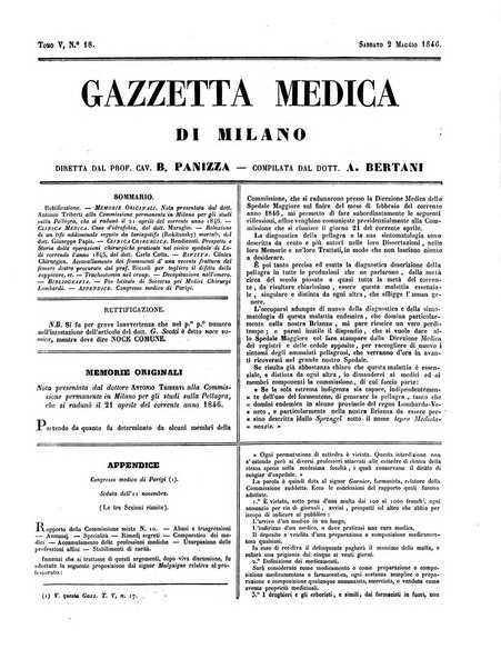 Gazzetta medica di Milano