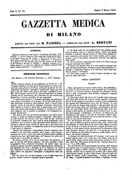 Gazzetta medica di Milano