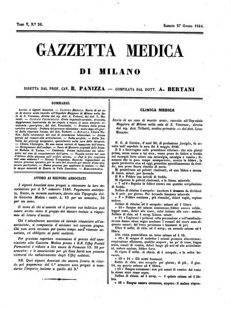 Gazzetta medica di Milano