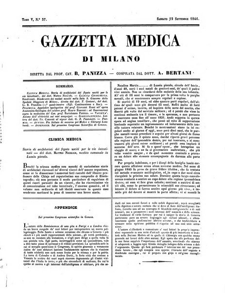 Gazzetta medica di Milano