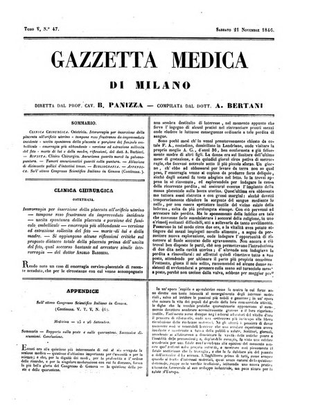 Gazzetta medica di Milano