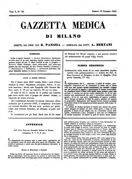 Gazzetta medica di Milano