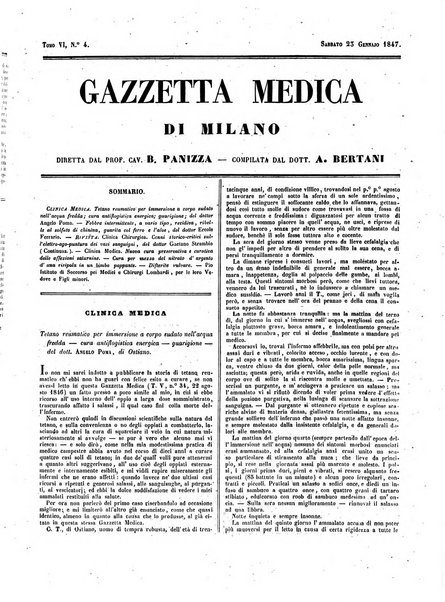 Gazzetta medica di Milano