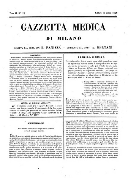 Gazzetta medica di Milano