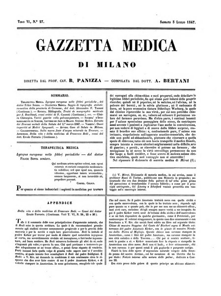 Gazzetta medica di Milano