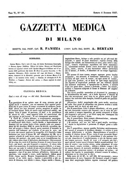 Gazzetta medica di Milano