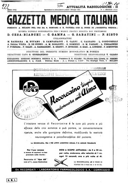 Gazzetta medica lombarda