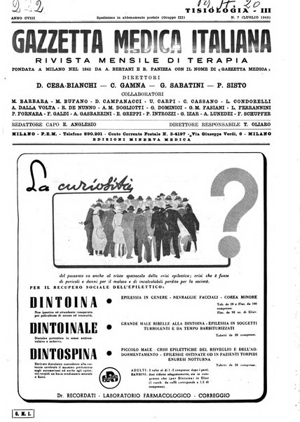 Gazzetta medica lombarda