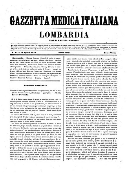 Gazzetta medica italiana Lombardia