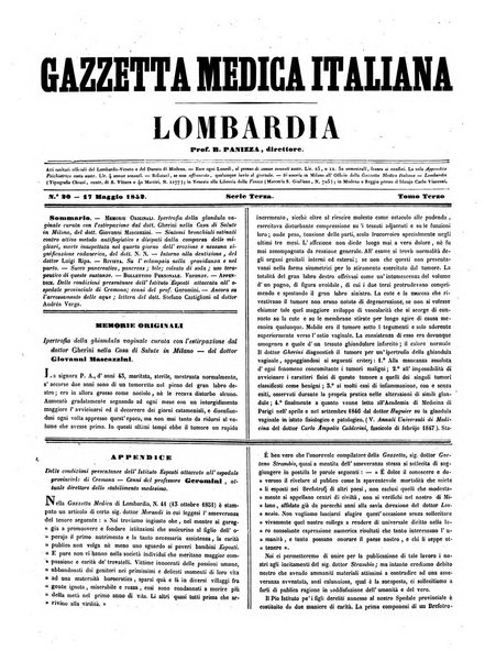 Gazzetta medica italiana Lombardia