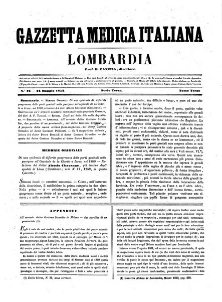 Gazzetta medica italiana Lombardia