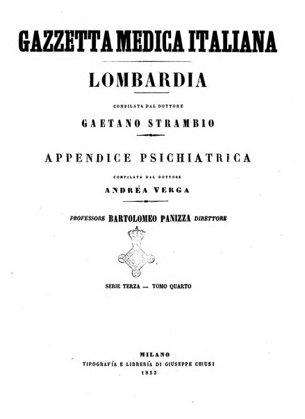 Gazzetta medica italiana Lombardia