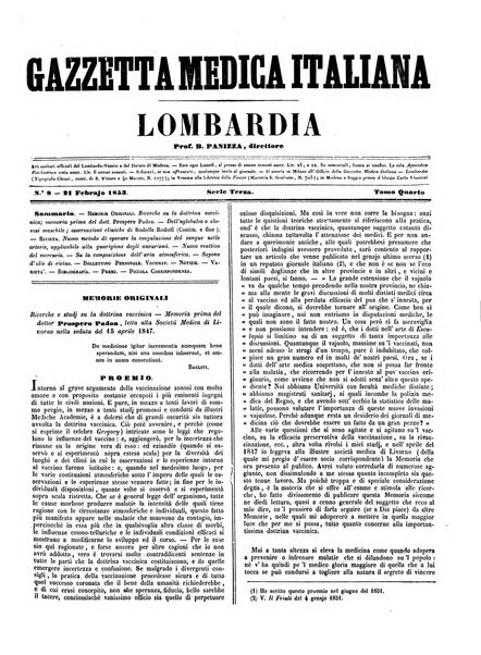 Gazzetta medica italiana Lombardia