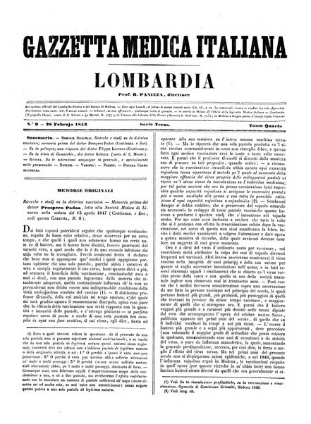 Gazzetta medica italiana Lombardia