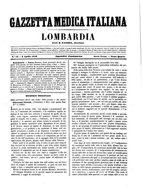 Gazzetta medica italiana Lombardia