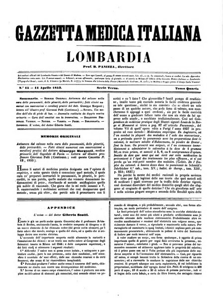 Gazzetta medica italiana Lombardia