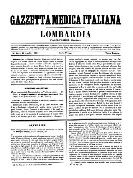 Gazzetta medica italiana Lombardia