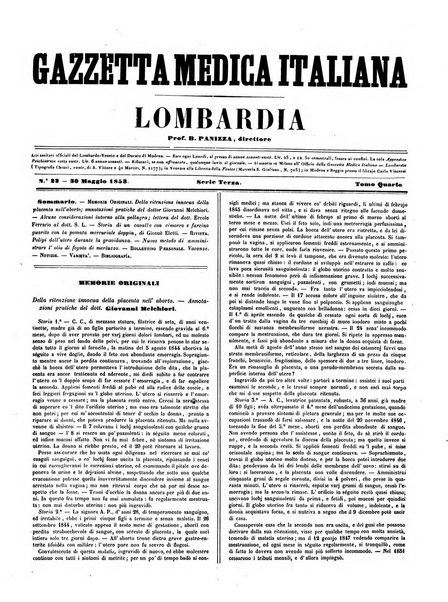 Gazzetta medica italiana Lombardia