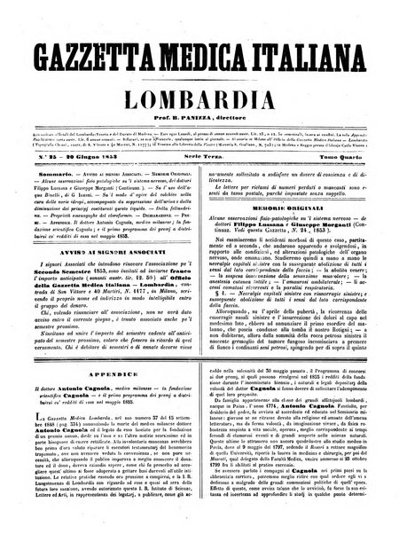 Gazzetta medica italiana Lombardia