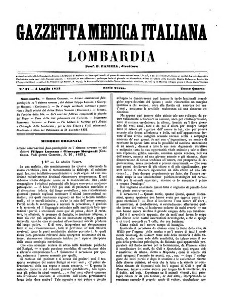 Gazzetta medica italiana Lombardia