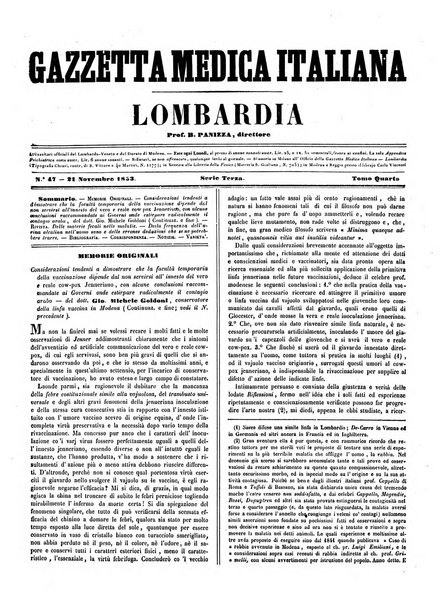 Gazzetta medica italiana Lombardia