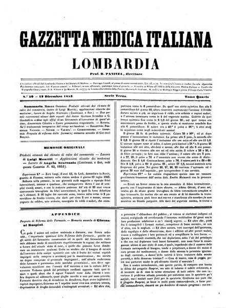 Gazzetta medica italiana Lombardia