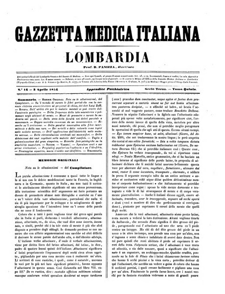 Gazzetta medica italiana Lombardia