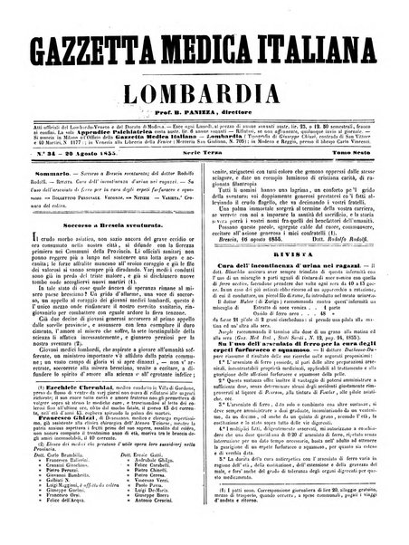 Gazzetta medica italiana Lombardia