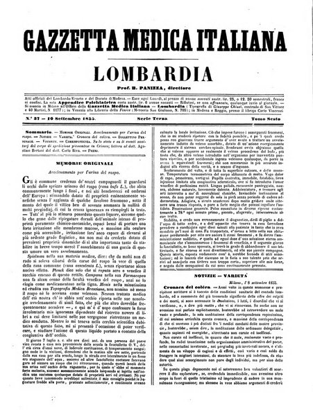 Gazzetta medica italiana Lombardia