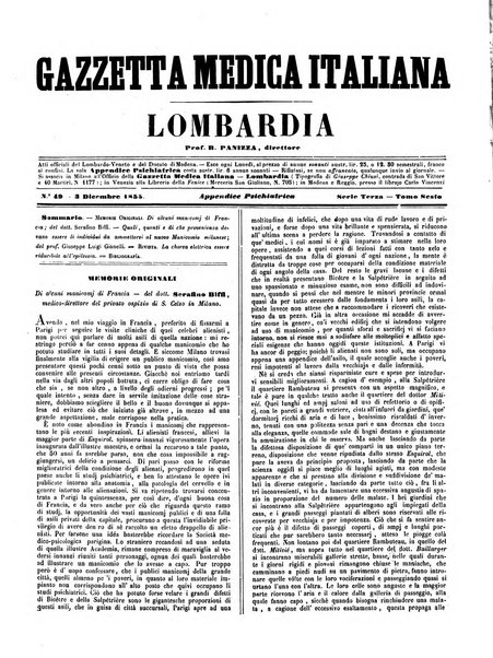 Gazzetta medica italiana Lombardia