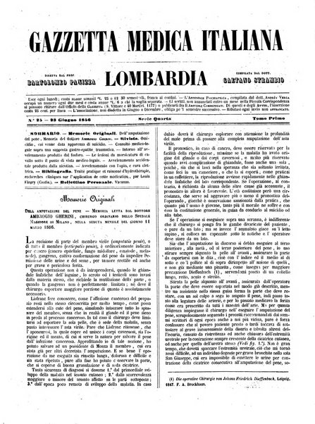 Gazzetta medica italiana Lombardia