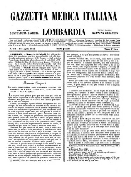 Gazzetta medica italiana Lombardia