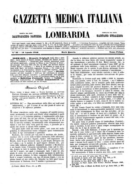 Gazzetta medica italiana Lombardia