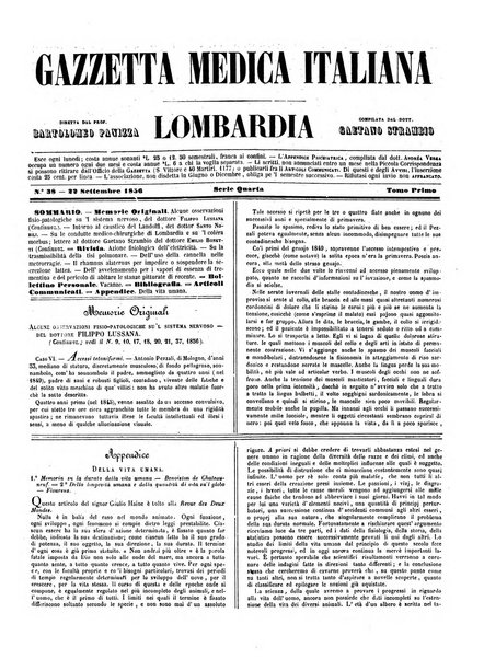 Gazzetta medica italiana Lombardia