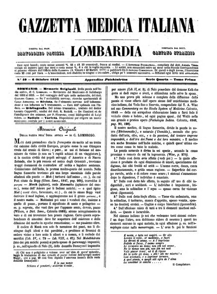 Gazzetta medica italiana Lombardia