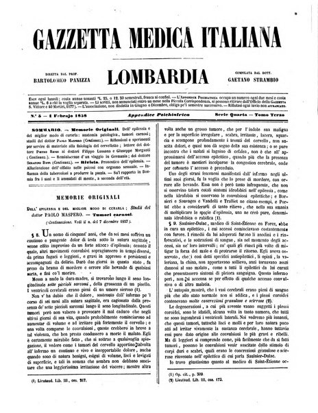 Gazzetta medica italiana Lombardia