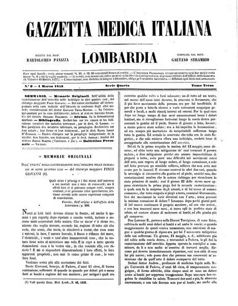 Gazzetta medica italiana Lombardia