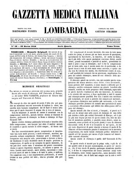 Gazzetta medica italiana Lombardia