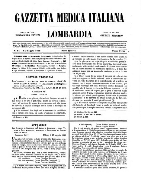 Gazzetta medica italiana Lombardia