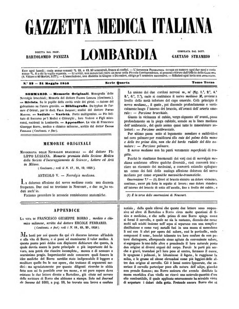 Gazzetta medica italiana Lombardia