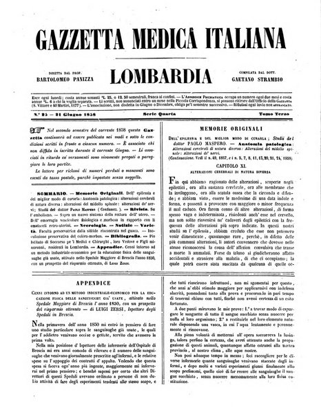 Gazzetta medica italiana Lombardia