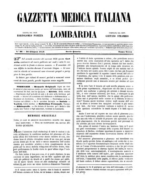 Gazzetta medica italiana Lombardia