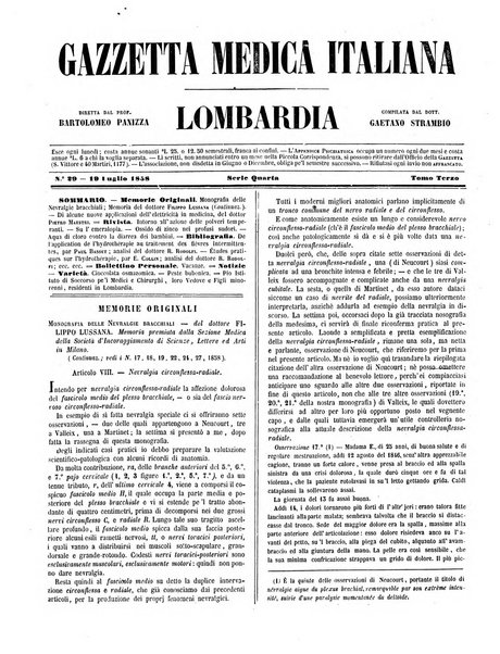 Gazzetta medica italiana Lombardia